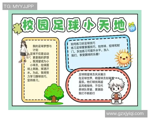 小学生足球梦想展翅飞翔获奖手抄报展示青春活力与团队精神